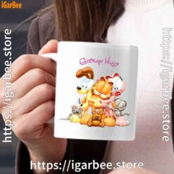 1 garfield group hug white mug 15oz