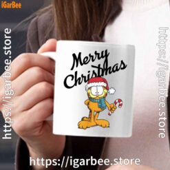 1 garfield merry christmas white mug 15oz
