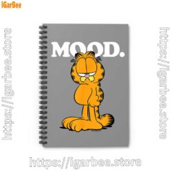 1 garfield mood too tired to care brown notebook