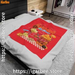 1 garfield movie living dream odie pasta red blanket