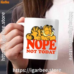 1 garfield nope not today lazy cat white mug 15oz