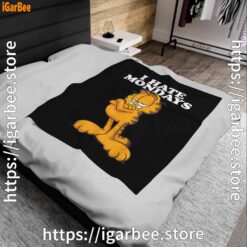 1 hate mondays garfield black blanket