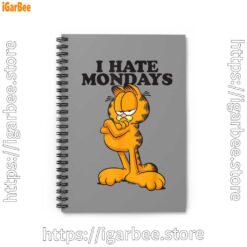 1 hate mondays garfield brown notebook