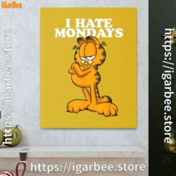 1 hate mondays garfield yellow canvas