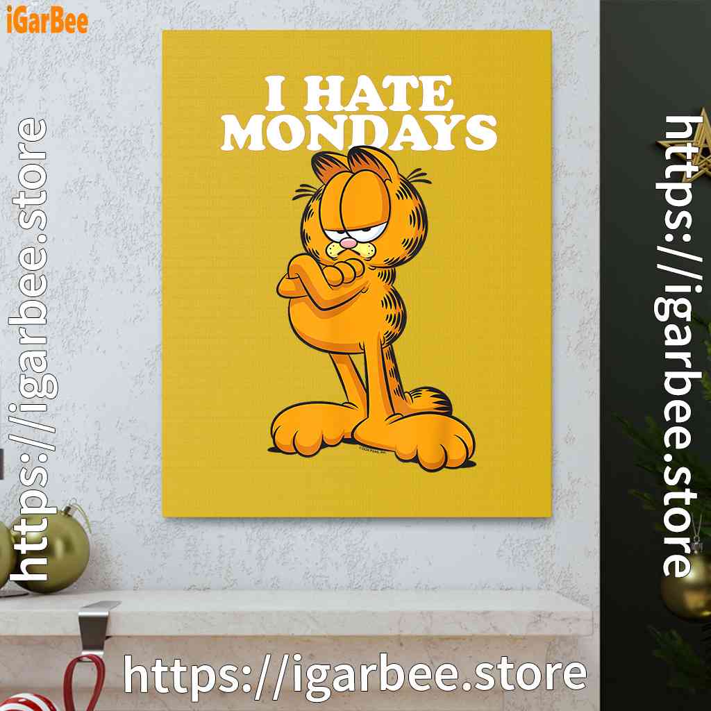 hate mondays garfield yellow canvas hate mondays garfield yellow canvas