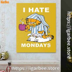1 mondays are for suffering and naps yellow canvas