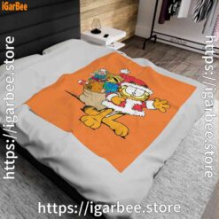 1 ripple junction garfield santa with gifts orange blanket
