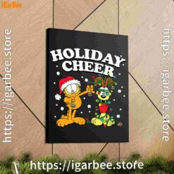 2 christmas garfield holiday cheer odie black canvas