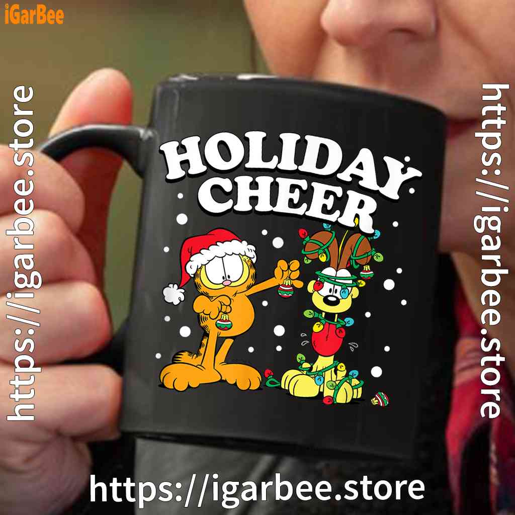 christmas garfield holiday cheer odie black coffee mug oz christmas garfield holiday cheer odie black coffee mug oz