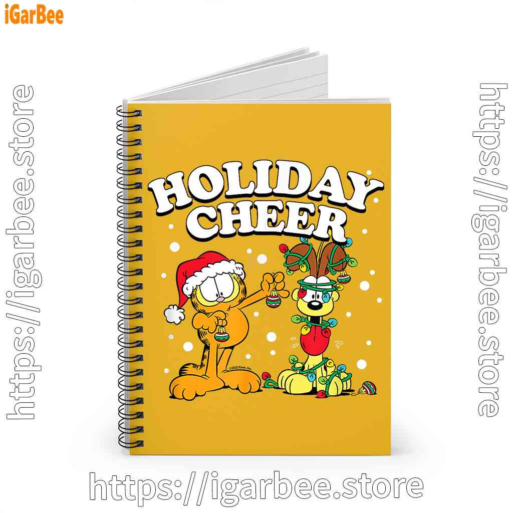 christmas garfield holiday cheer odie yellow notebook christmas garfield holiday cheer odie yellow notebook