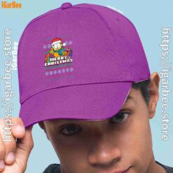 2 garfield christmas santa purple hat men