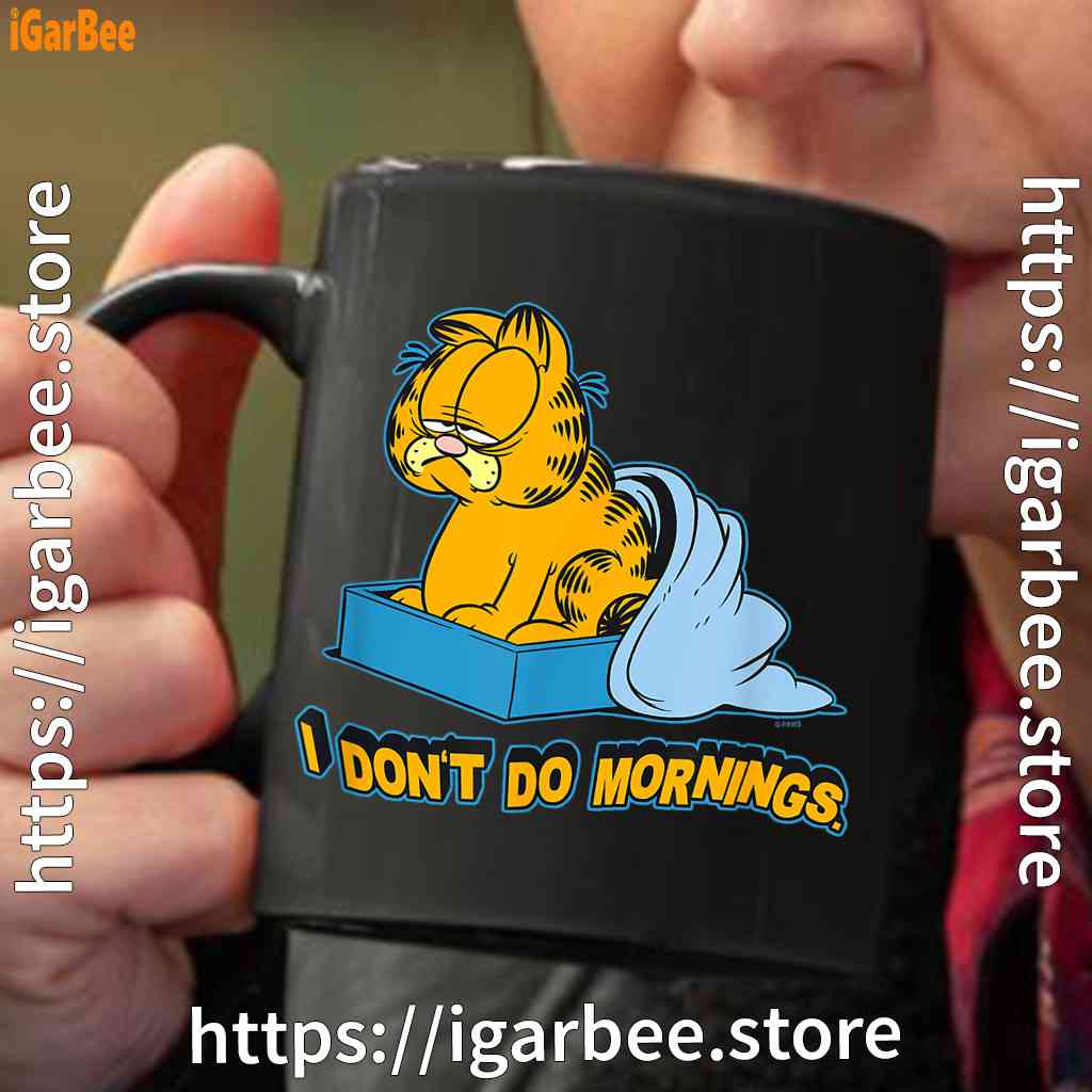 garfield dont do mornings black coffee mug oz garfield dont do mornings black coffee mug oz