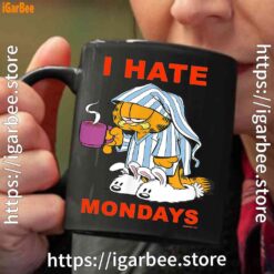 2 garfield hate mondays are for suffering and naps black coffee mug 11oz