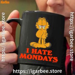 2 hate mondays garfield are just nature’s way of ruining my life black coffee mug 11oz