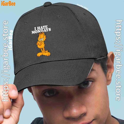 2 hate mondays garfield men black hat