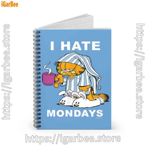 2 mondays are for suffering and naps blue notebook