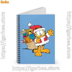 2 ripple junction garfield santa with gifts blue notebook