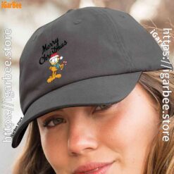 3 garfield merry christmas women black hat