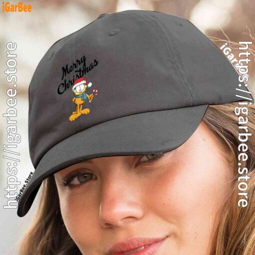 3 garfield merry christmas women black hat
