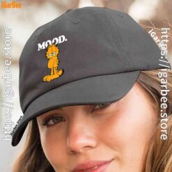3 garfield mood too tired to care women black hat