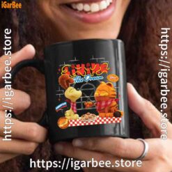 3 garfield movie living dream odie pasta black mug 15oz