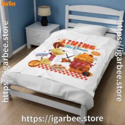 3 garfield movie living dream odie pasta white blanket