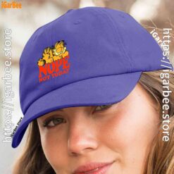 3 garfield nope not today lazy cat blue hat women