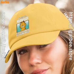 3 garfield of course its monday friday face yellow hat