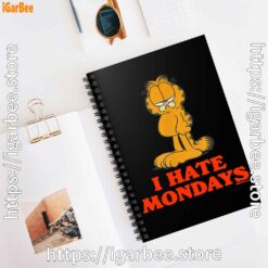 3 hate mondays garfield are just nature’s way of ruining my life black notebook