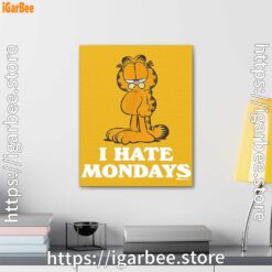 3 hate mondays garfield are just nature’s way of ruining my life yellow canvas