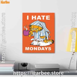 3 mondays are for suffering and naps orange canvas