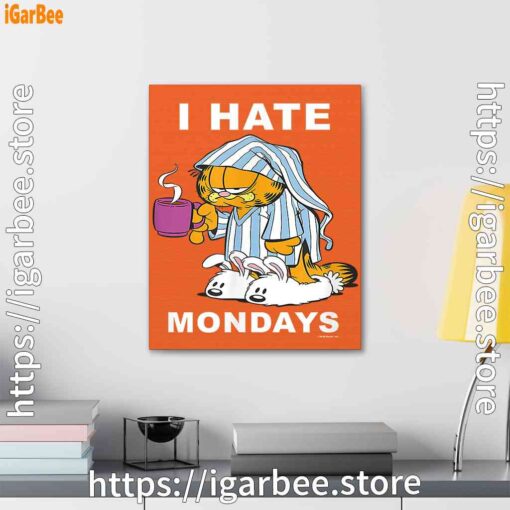 3 mondays are for suffering and naps orange canvas