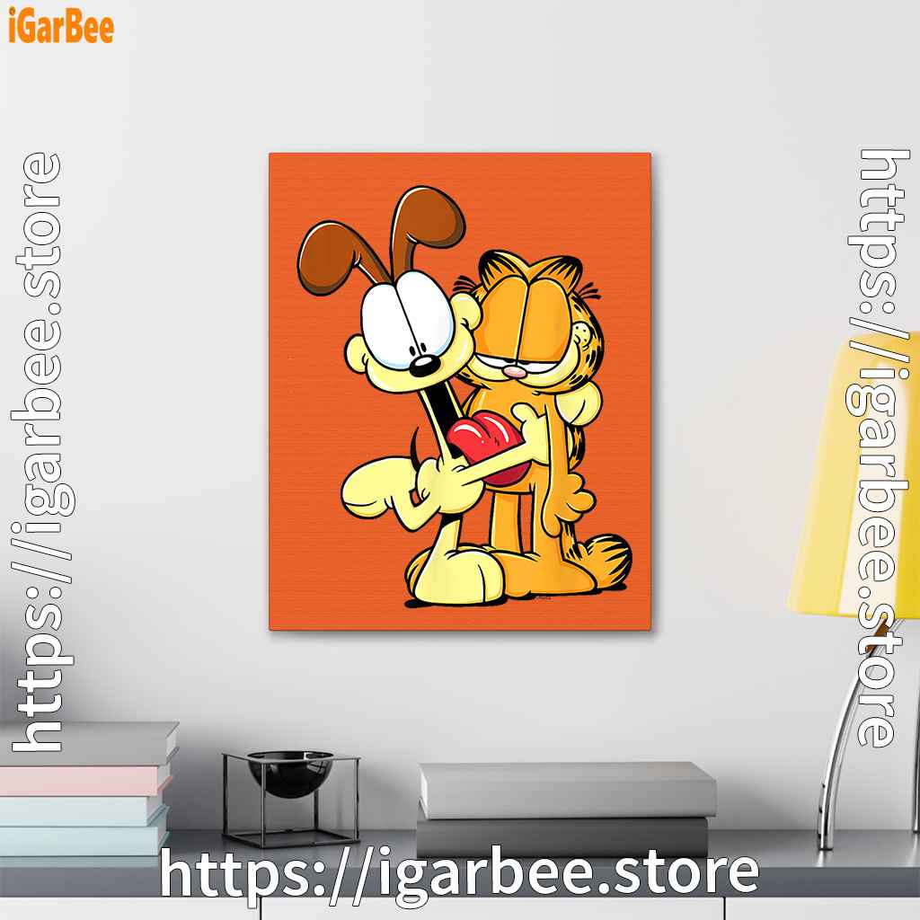 ripple junction garfield odie hugging orange canvas ripple junction garfield odie hugging orange canvas