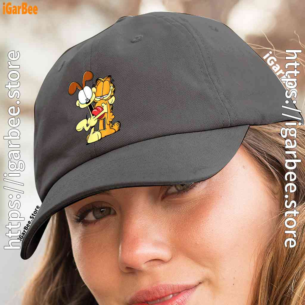 ripple junction garfield odie hugging women black hat ripple junction garfield odie hugging women black hat