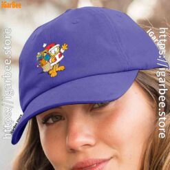 3 ripple junction garfield santa with gifts blue hat women
