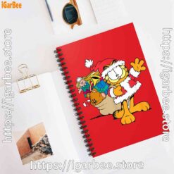3 ripple junction garfield santa with gifts red notebook