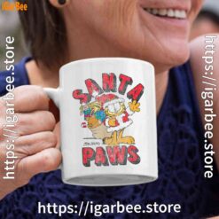 4 garfield christmas santa paws white coffee mug 11oz