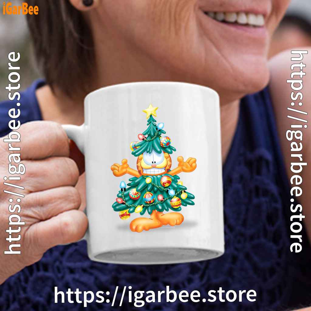 garfield christmas tree white coffee mug oz garfield christmas tree white coffee mug oz