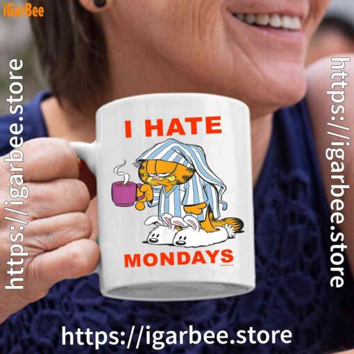 4 garfield hate mondays are for suffering and naps white coffee mug 11oz