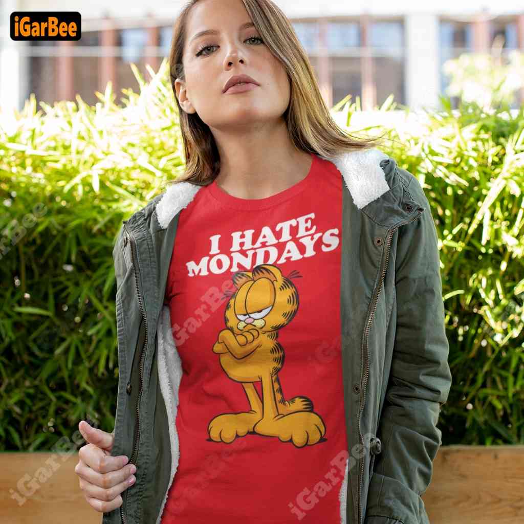 Gift For Women Best Garfield I Hate Mondays Tee Garfield women's tee