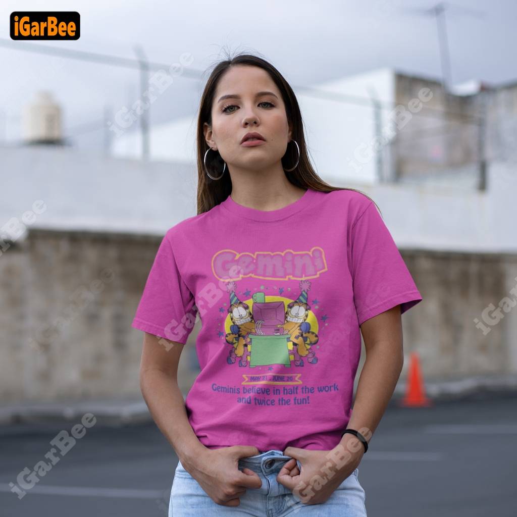Women’s Garfield Gemini Shirt For Mother's Day Garfield women's t-shirt