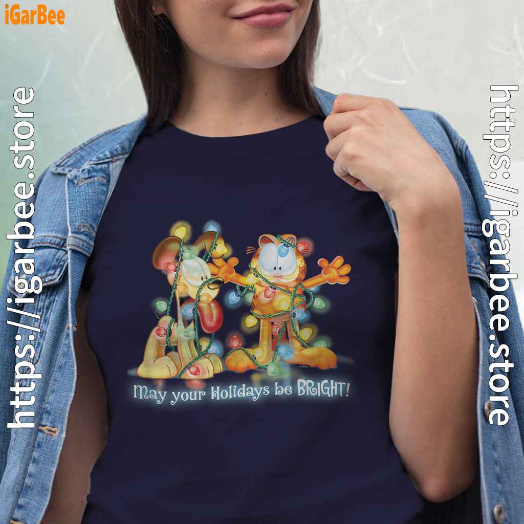 christmas garfield bright holidays women navy shirts christmas garfield bright holidays women navy shirts
