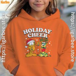 christmas garfield holiday cheer odie orange hoodies for girl