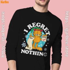 garfield christmas naughty list regret nothing black men long sleeve