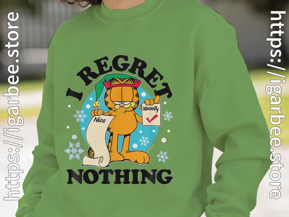 Garfield Let It Snow Weihnachts Sweatshirt - Offiziell Lizenziert