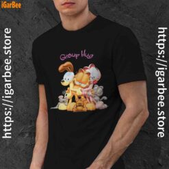 garfield group hug black men shirt