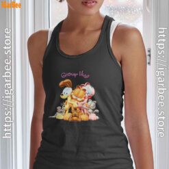 garfield group hug black women tank top