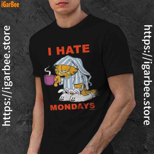 garfield hate mondays are for suffering and naps black men shirt