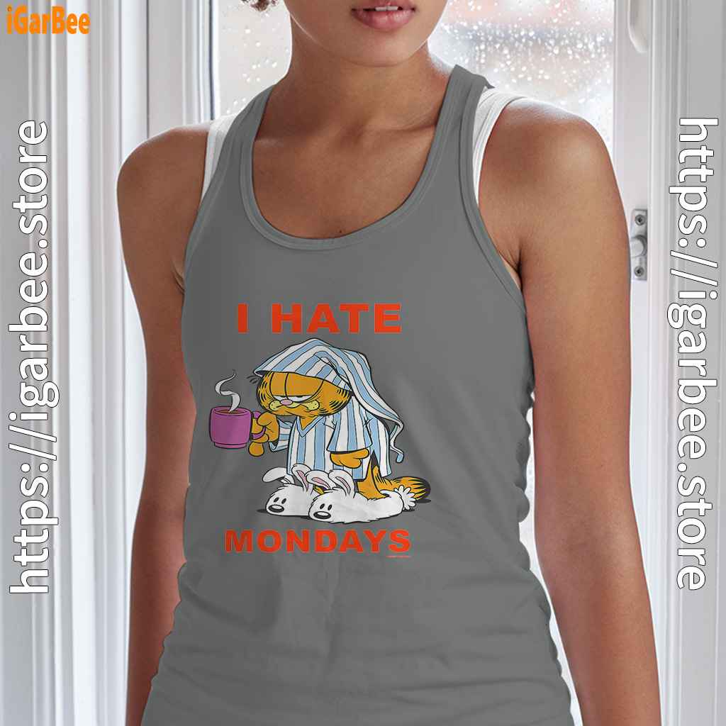 garfield hate mondays are for suffering and naps gray tank top for women garfield hate mondays are for suffering and naps gray tank top for women