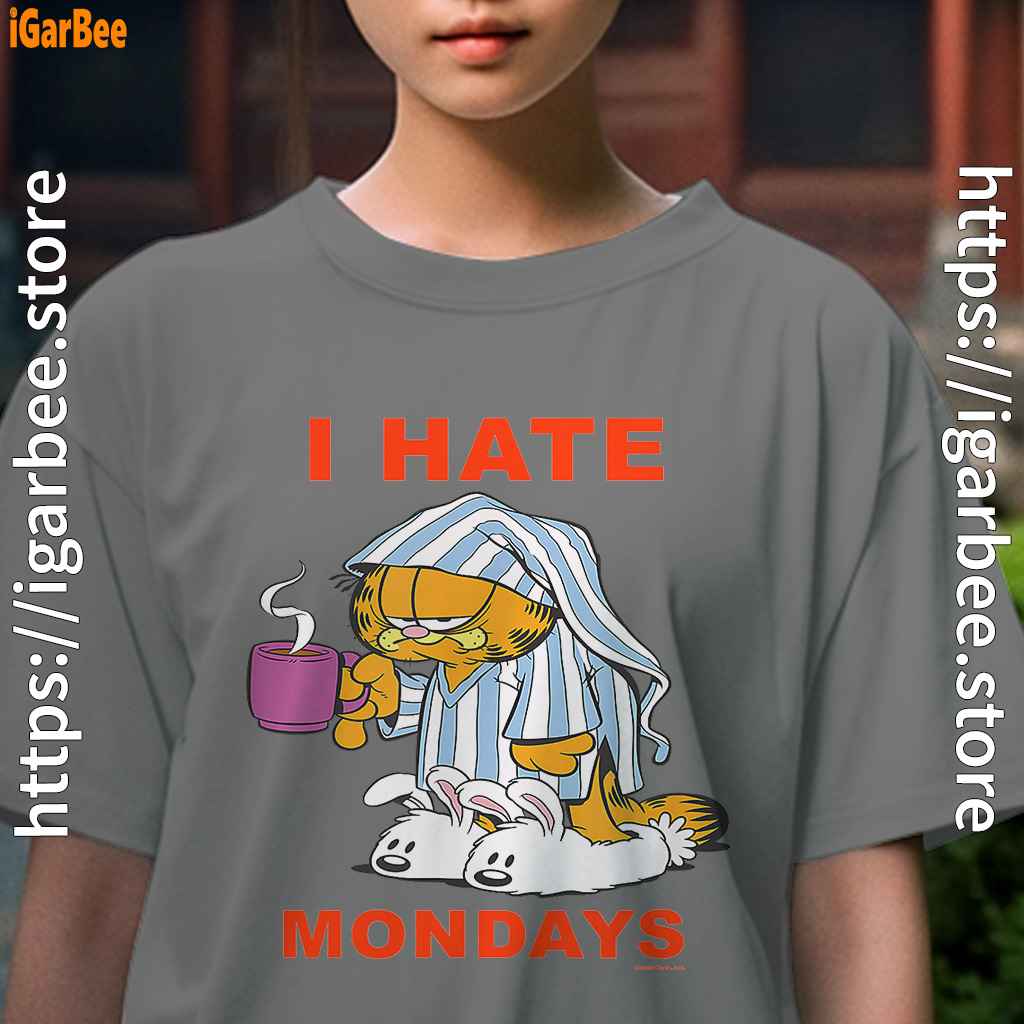 garfield hate mondays are for suffering and naps kids girl gray tee garfield hate mondays are for suffering and naps kids girl gray tee